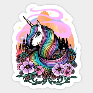 Majestic Unicorn Sticker